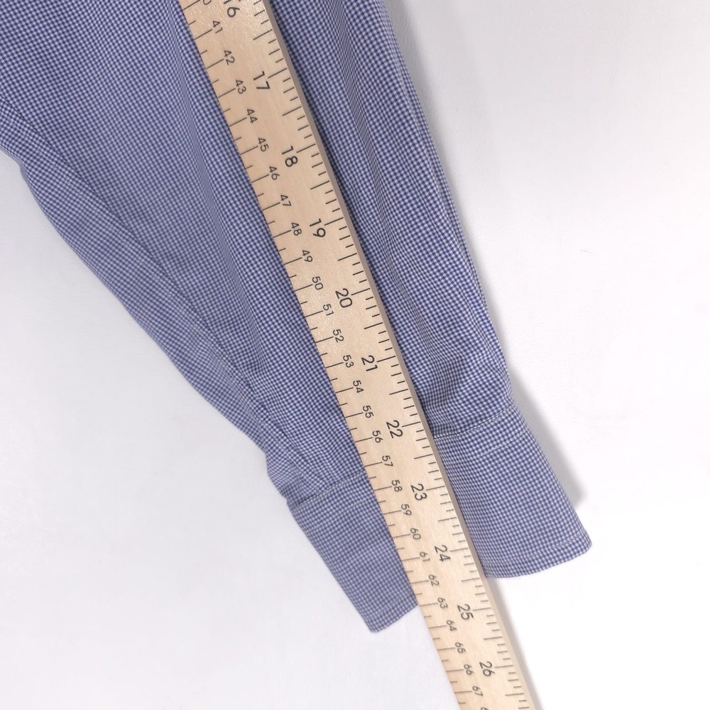 RALPH LAUREN BLAKE Men's Shirt MEDIUM Blue Check PIMA COTTON Vitage HONG KONG - Picture 6 of 11